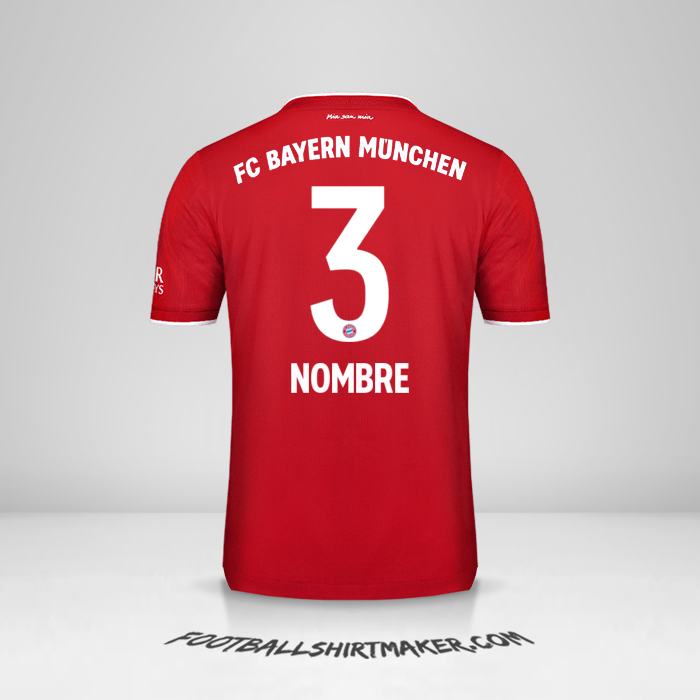 Jersey FC Bayern Munchen 2020/21 -  nombre - 3
