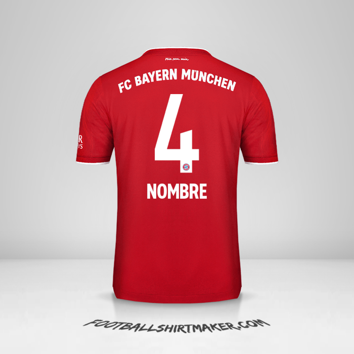 Jersey FC Bayern Munchen 2020/21 -  nombre - 4