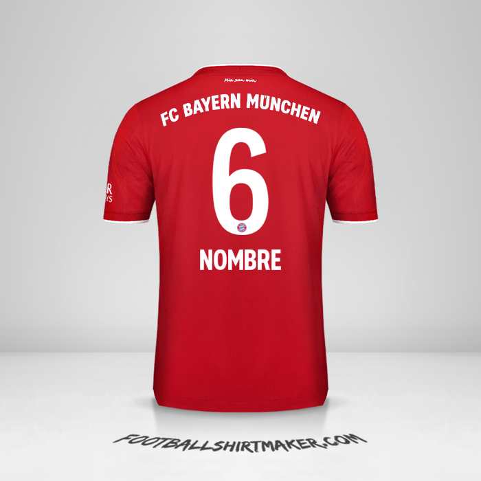 Jersey FC Bayern Munchen 2020/21 -  nombre - 6