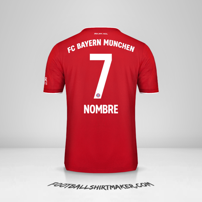 Jersey FC Bayern Munchen 2020/21 -  nombre - 7