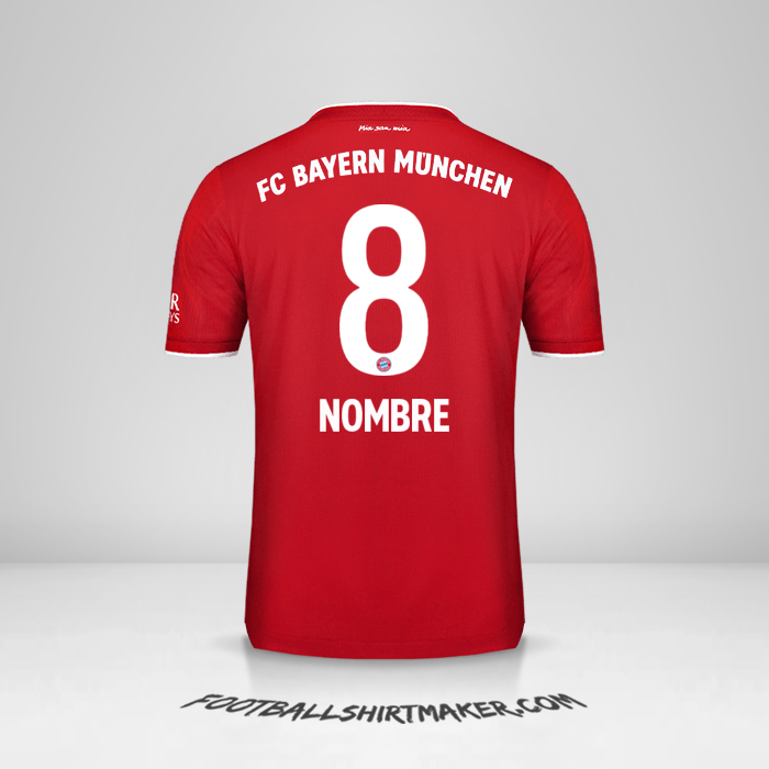 Jersey FC Bayern Munchen 2020/21 -  nombre - 8