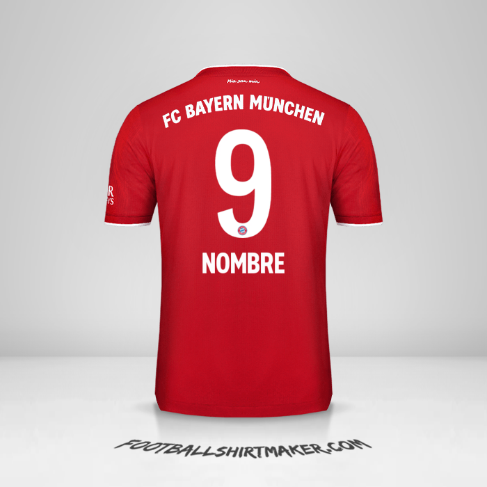 Jersey FC Bayern Munchen 2020/21 -  nombre - 9