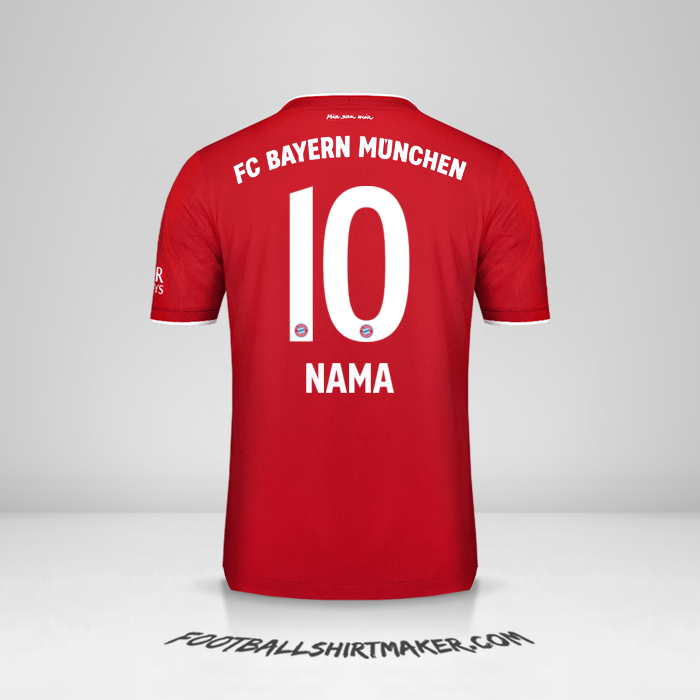 Jersey FC Bayern Munchen 2020/21 -  nama - 10