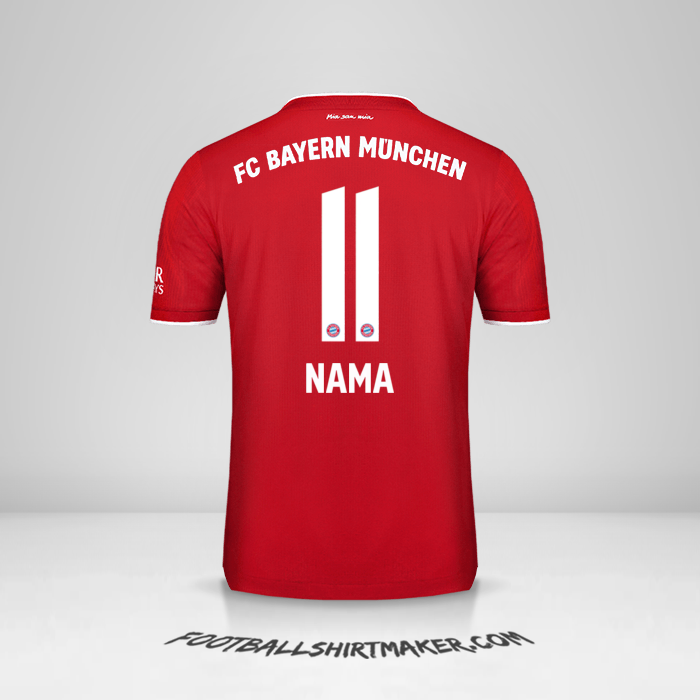 Jersey FC Bayern Munchen 2020/21 -  nama - 11