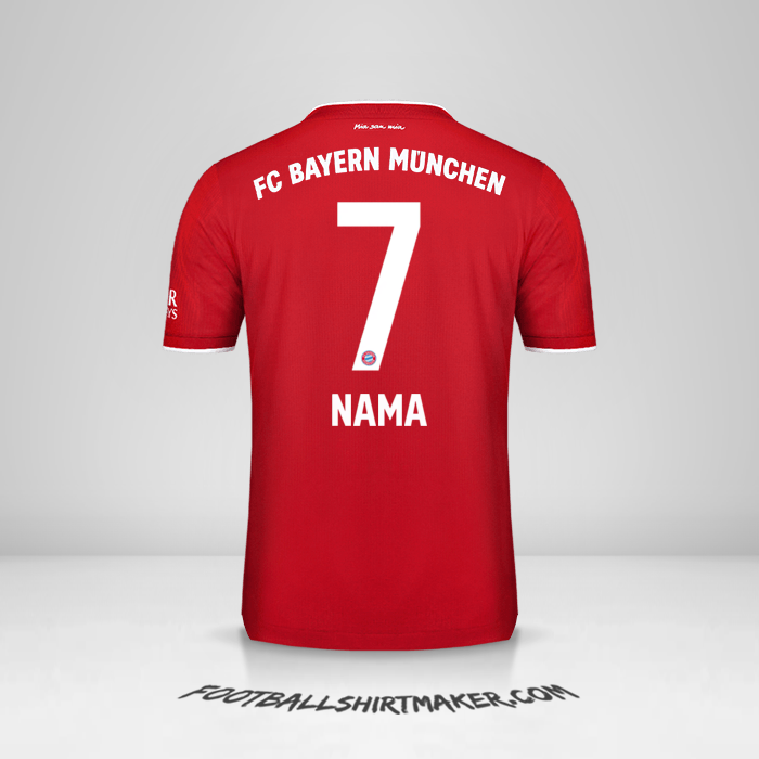 Jersey FC Bayern Munchen 2020/21 -  nama - 7