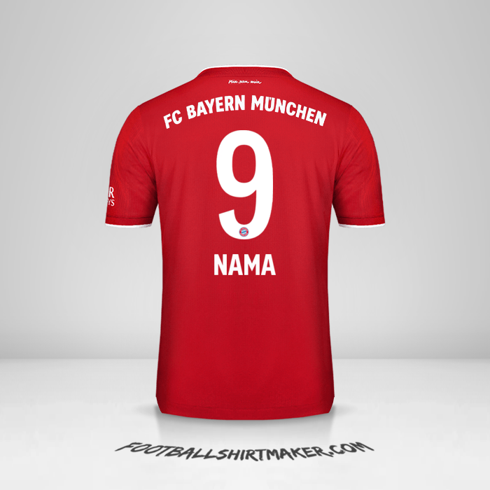Jersey FC Bayern Munchen 2020/21 -  nama - 9