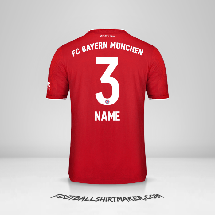 Jersey FC Bayern Munchen 2020/21 -  name - 3