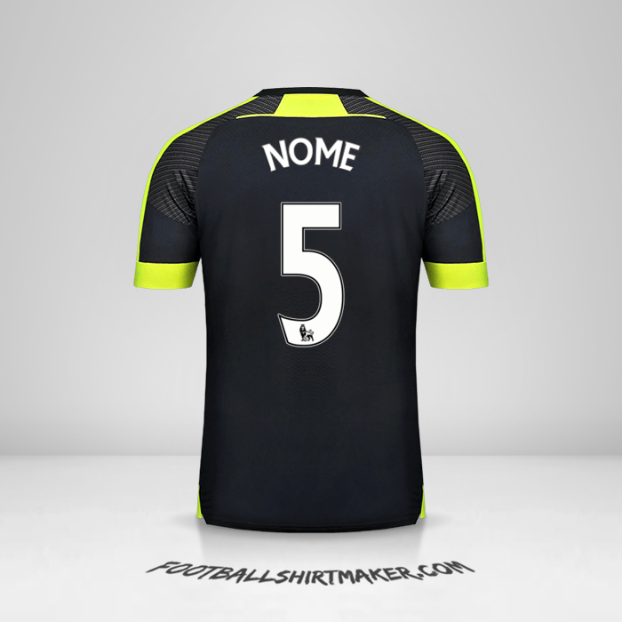 Camisa Arsenal 2016/17 Terceira -  nome - 5