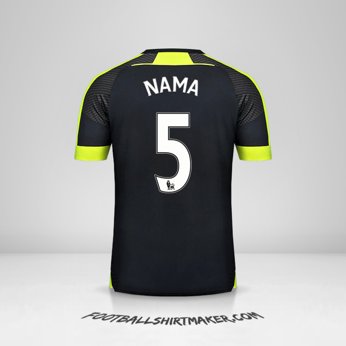 Jersey Arsenal 2016/17 Ketiga -  nama - 5