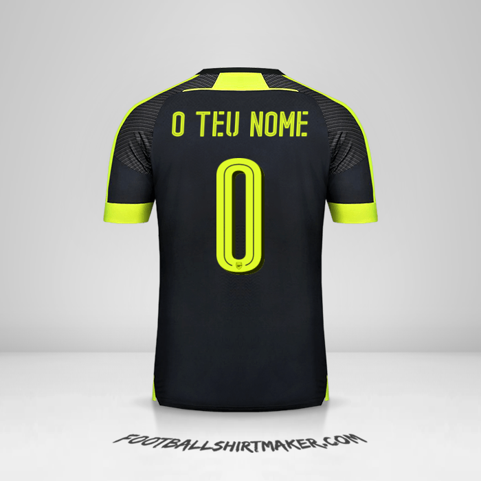 Camisola Arsenal Cup 2016/17 III -  o teu nome - 0