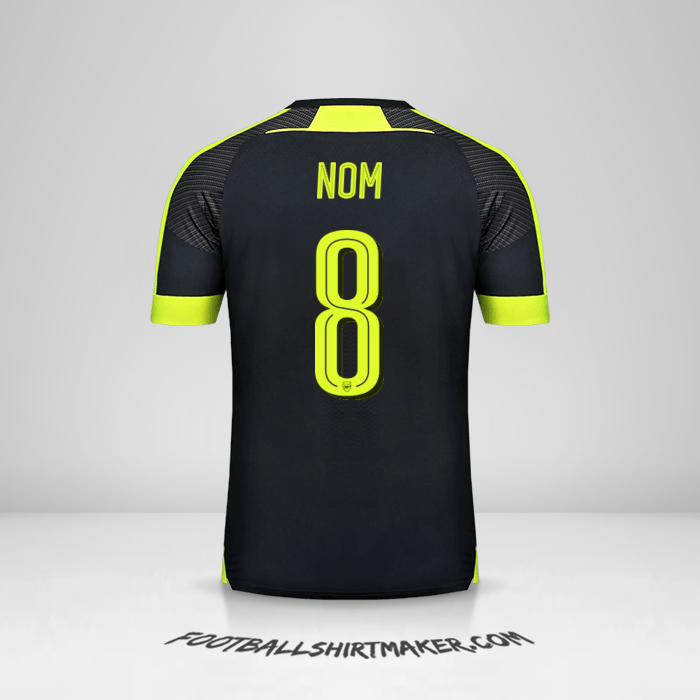 Maillot Arsenal Cup 2016/17 Troisième -  nom - 8