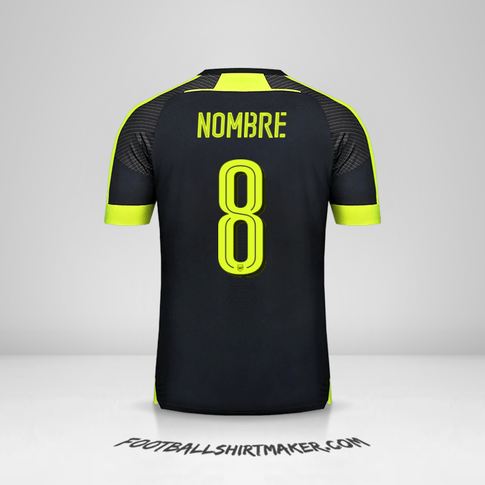 Camiseta Arsenal Cup 2016/17 Tercera -  nombre - 8