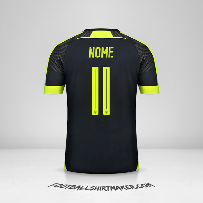 Camisa Arsenal Cup 2016/17 Terceira -  nome - 11