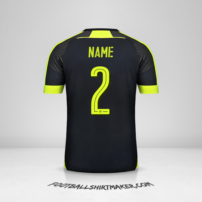 Shirt Arsenal Cup 2016/17 Third -  name - 2