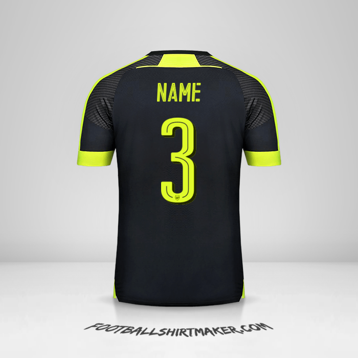 Shirt Arsenal Cup 2016/17 Third -  name - 3