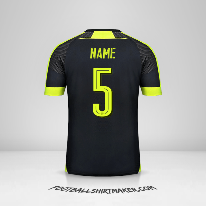 Trikot Arsenal Cup 2016/17 Dritte -  name - 5