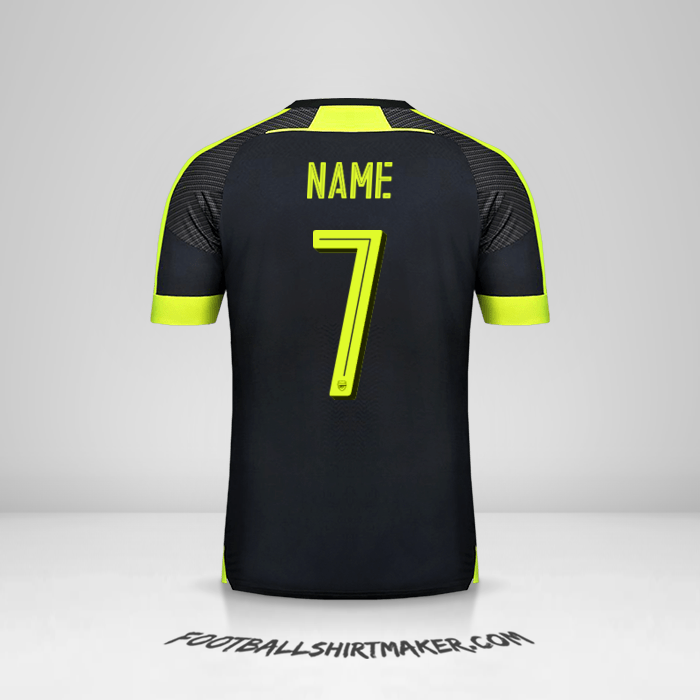 Jersey Arsenal Cup 2016/17 Third -  name - 7
