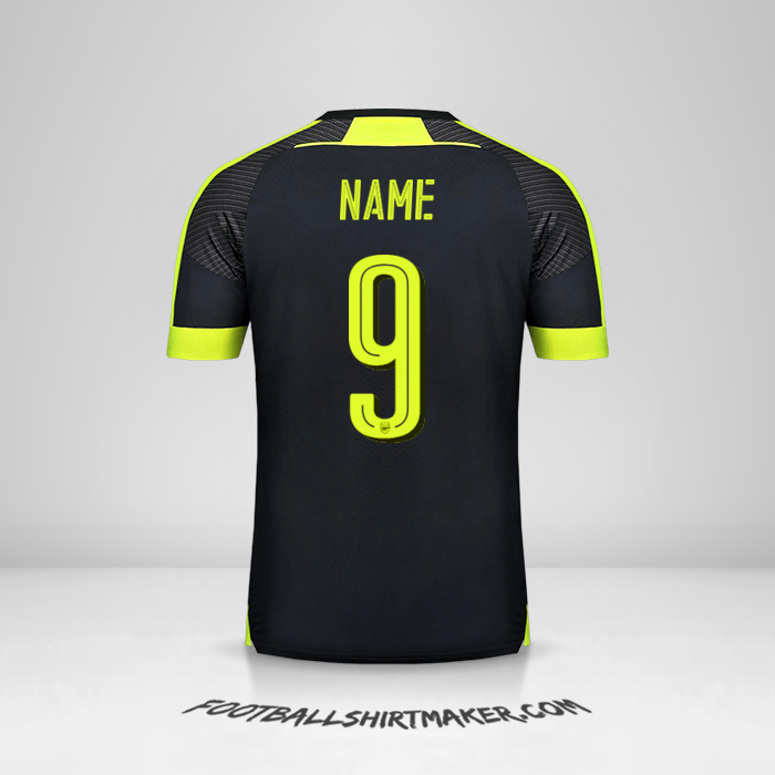 Shirt Arsenal Cup 2016/17 Third -  name - 9