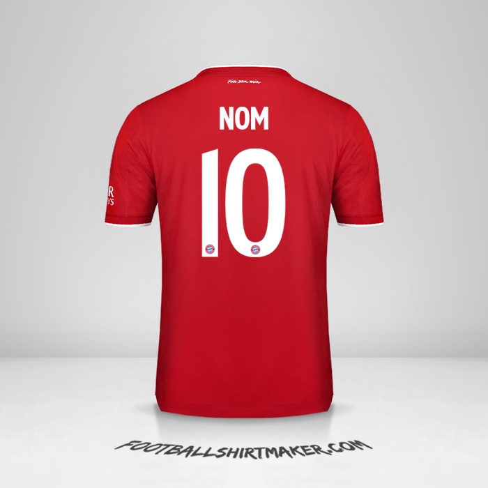 Maillot FC Bayern Munchen Cup 2020/21 -  nom - 10