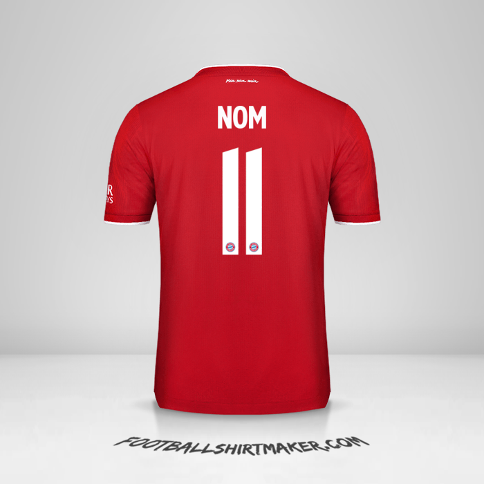 Maillot FC Bayern Munchen Cup 2020/21 -  nom - 11