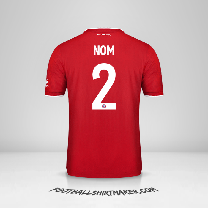 Maillot FC Bayern Munchen Cup 2020/21 -  nom - 2