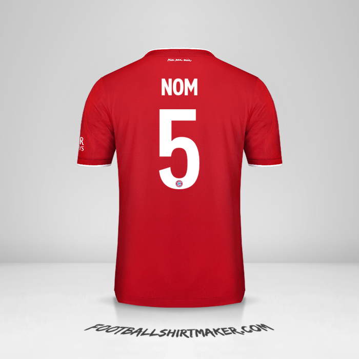 Maillot FC Bayern Munchen Cup 2020/21 -  nom - 5
