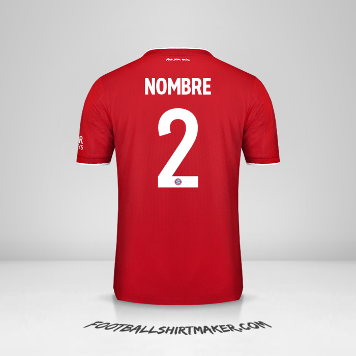 Camiseta FC Bayern Munchen Cup 2020/21 -  nombre - 2