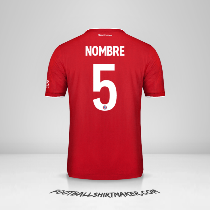 Camiseta FC Bayern Munchen Cup 2020/21 -  nombre - 5
