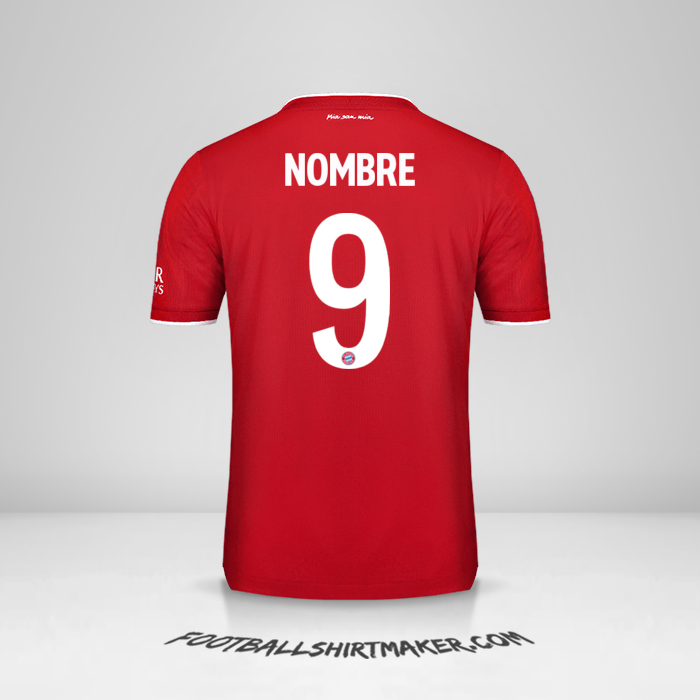 Jersey FC Bayern Munchen Cup 2020/21 -  nombre - 9