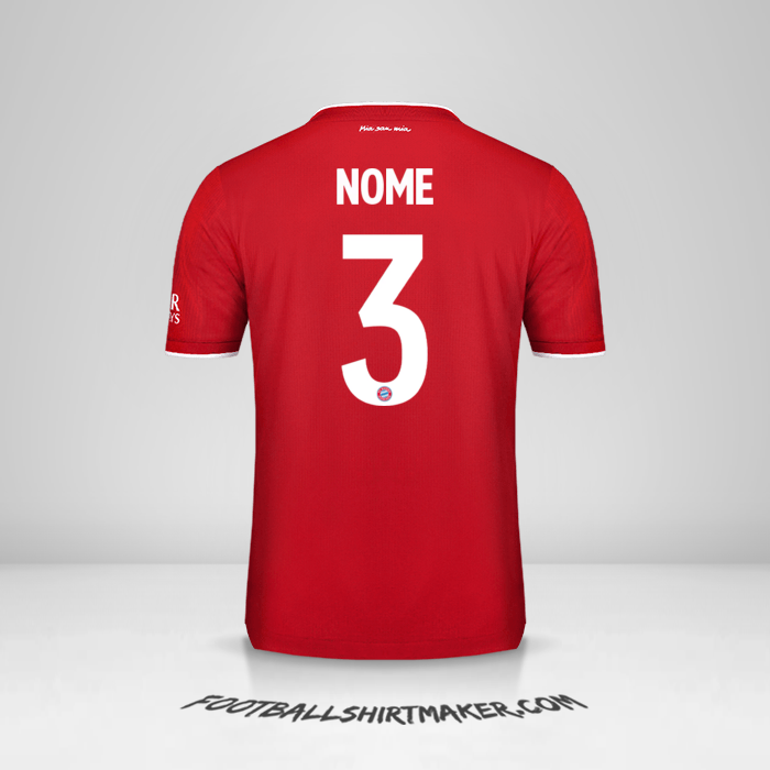 Camisa FC Bayern Munchen Cup 2020/21 -  nome - 3