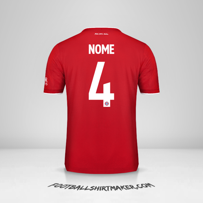 Camisa FC Bayern Munchen Cup 2020/21 -  nome - 4