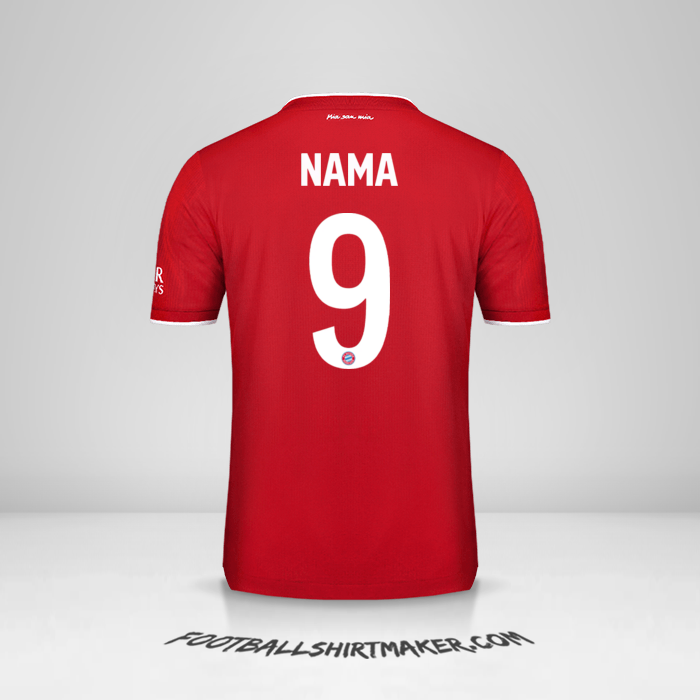 Jersey FC Bayern Munchen Cup 2020/21 -  nama - 9
