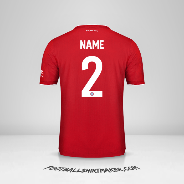 Shirt FC Bayern Munchen Cup 2020/21 -  name - 2
