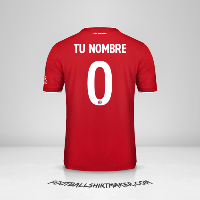 Jersey FC Bayern Munchen Cup 2020/21 -  tu nombre - 0