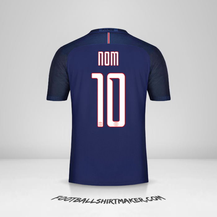 Maillot Paris Saint Germain Cup 2016/17 -  nom - 10