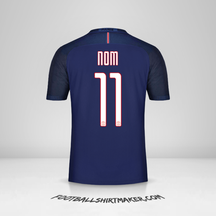 Maillot Paris Saint Germain Cup 2016/17 -  nom - 11