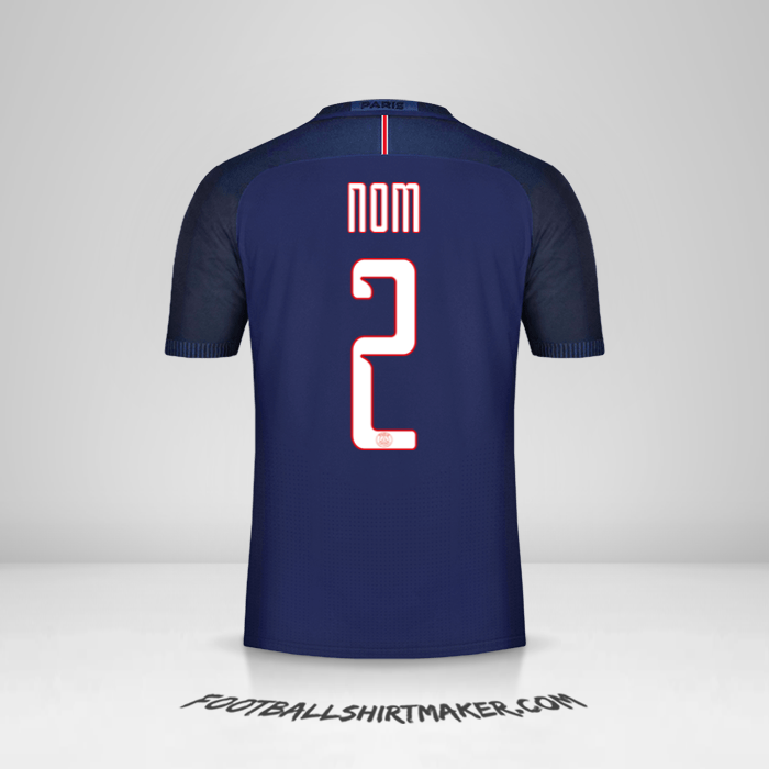 Maillot Paris Saint Germain Cup 2016/17 -  nom - 2