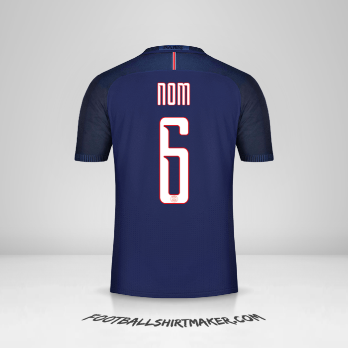 Maillot Paris Saint Germain Cup 2016/17 -  nom - 6