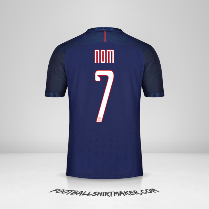 Maillot Paris Saint Germain Cup 2016/17 -  nom - 7