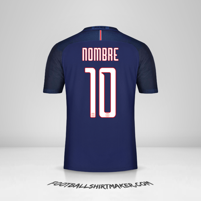 Jersey Paris Saint Germain Cup 2016/17 -  nombre - 10