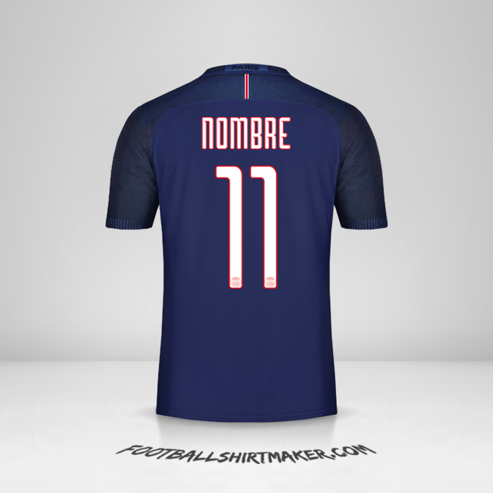 Jersey Paris Saint Germain Cup 2016/17 -  nombre - 11