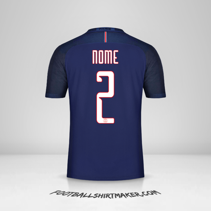 Camisola Paris Saint Germain Cup 2016/17 -  nome - 2