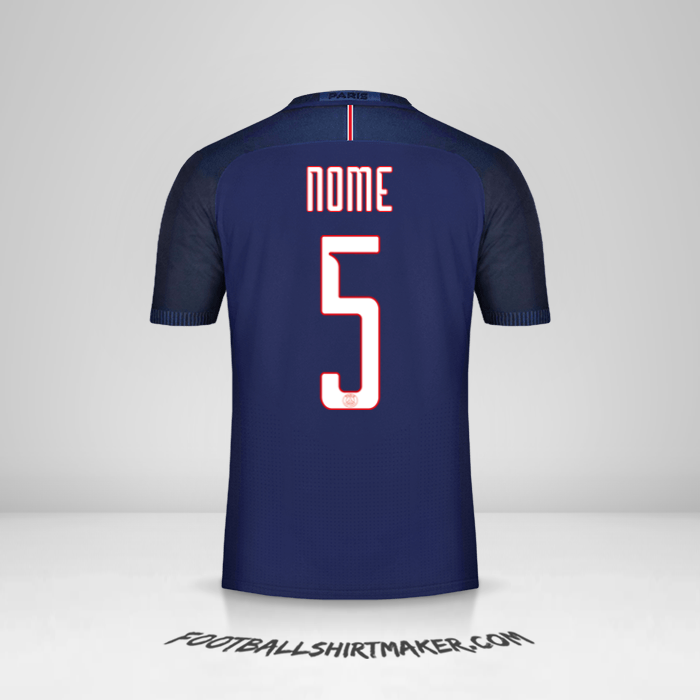 Camisa Paris Saint Germain Cup 2016/17 -  nome - 5