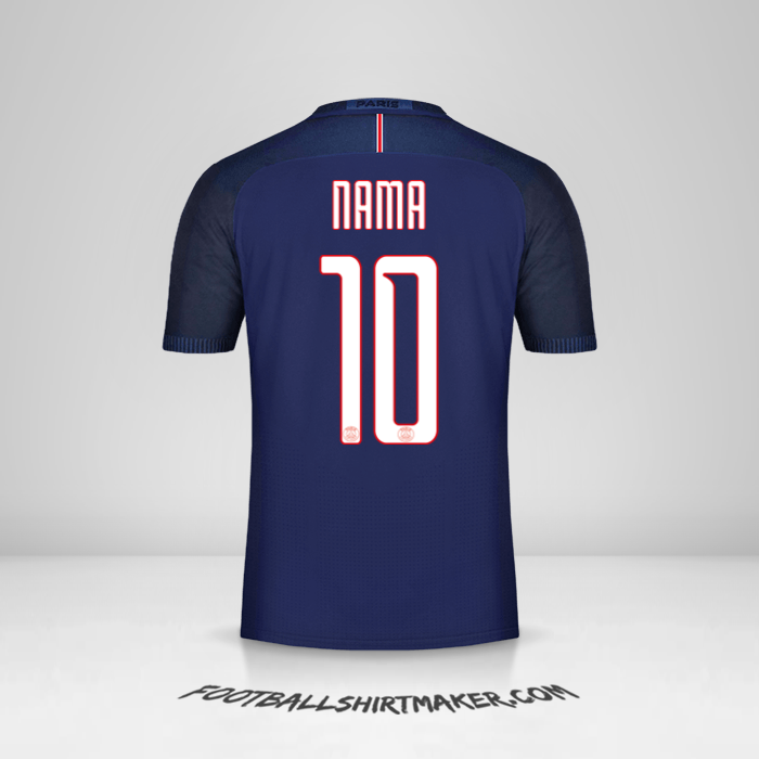 Jersey Paris Saint Germain Cup 2016/17 -  nama - 10