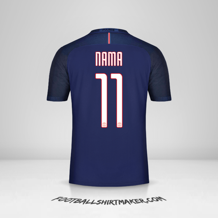 Jersey Paris Saint Germain Cup 2016/17 -  nama - 11
