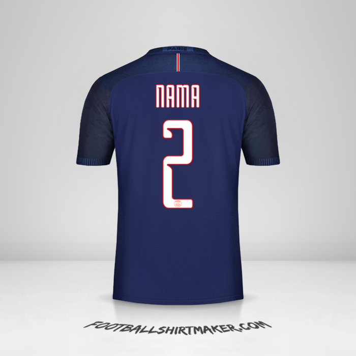 Jersey Paris Saint Germain Cup 2016/17 -  nama - 2