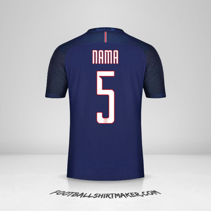 Jersey Paris Saint Germain Cup 2016/17 -  nama - 5