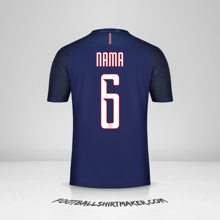 Jersey Paris Saint Germain Cup 2016/17 -  nama - 6