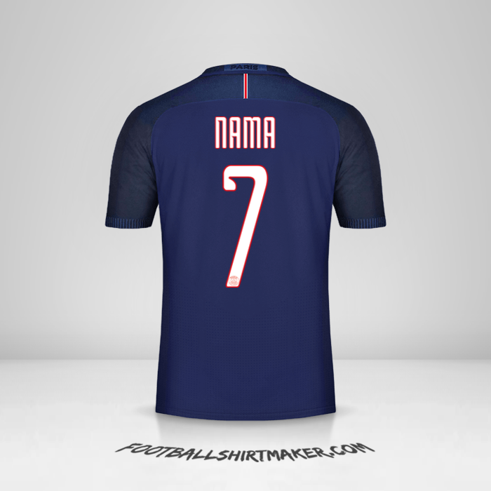 Jersey Paris Saint Germain Cup 2016/17 -  nama - 7
