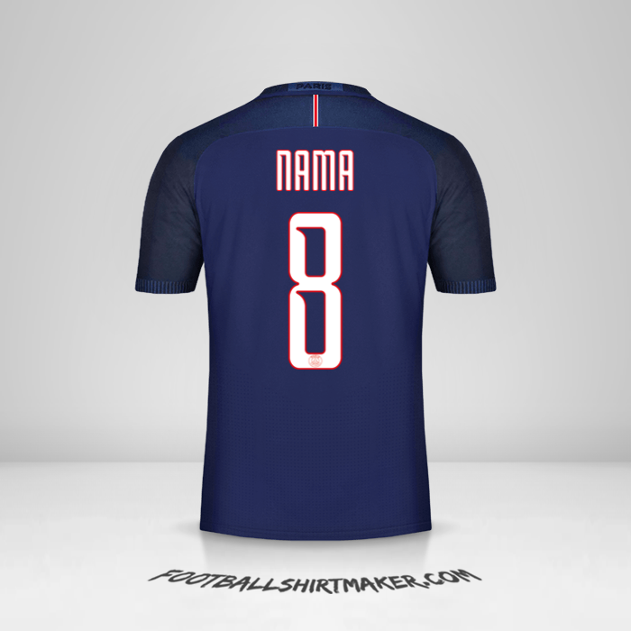 Jersey Paris Saint Germain Cup 2016/17 -  nama - 8